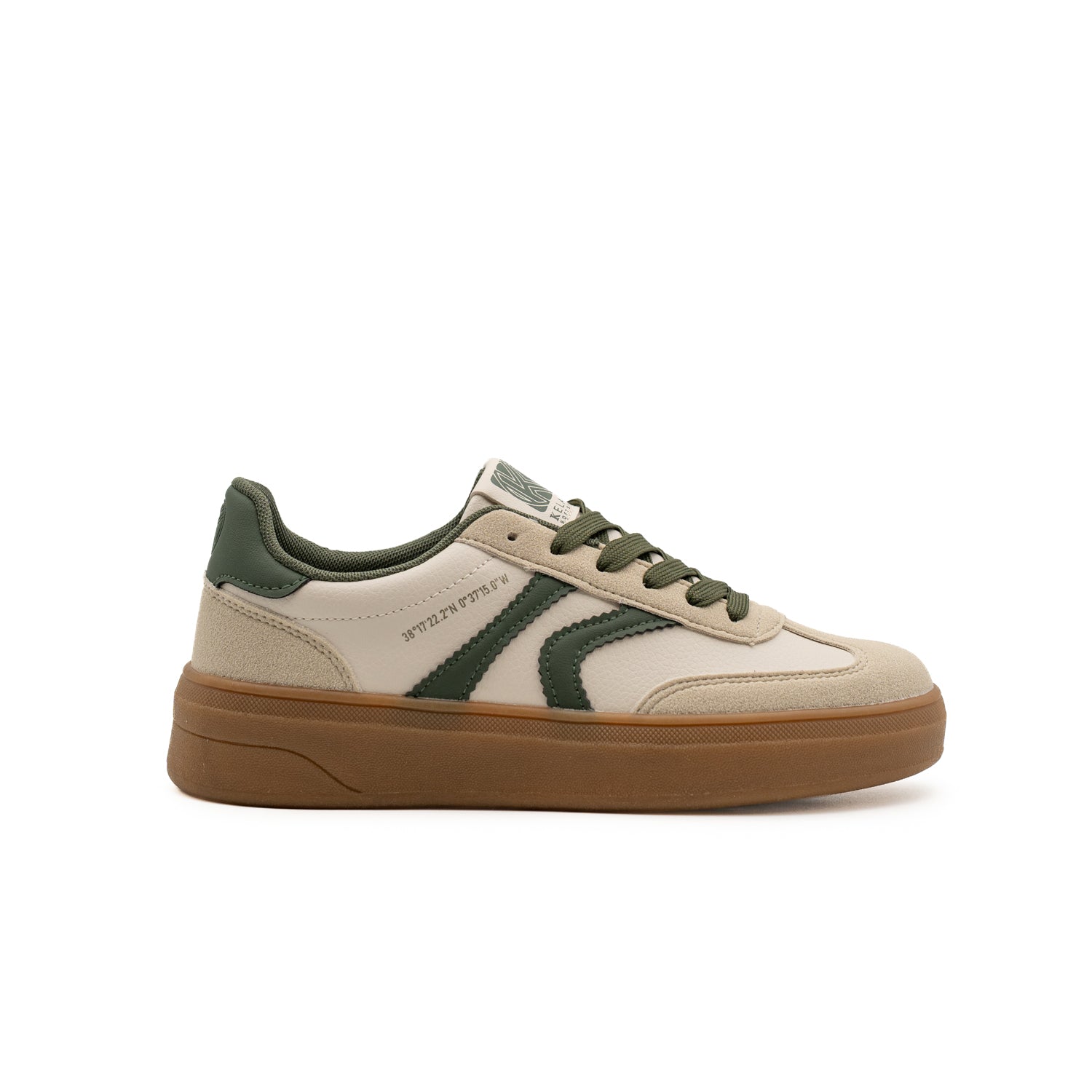 Sneakers blancas con plataforma GENOA K61011 de Kelara