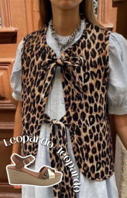 Look sandalias leopardo